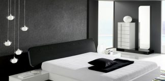 Дизайн комнаты в черно белых тонах фото