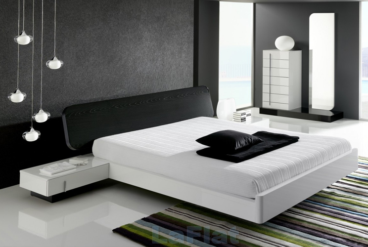 Дизайн комнаты в черно белых тонах фото
