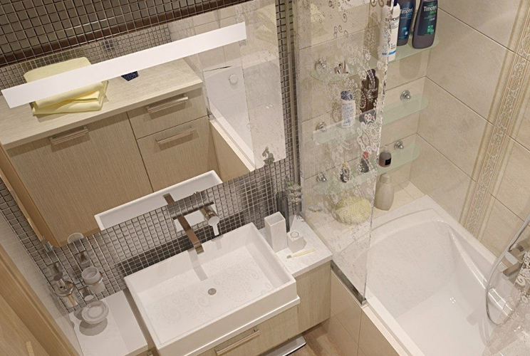 ванная комната в панельном доме дизайн фото 