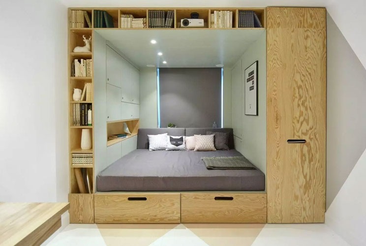 Дизайн однокомнатной квартиры с нишей для кровати