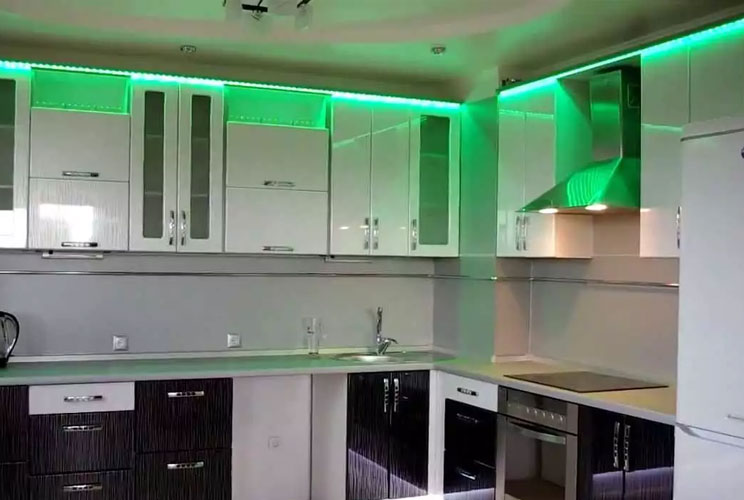 Кухни с подсветкой фото дизайн