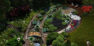 Частные сады в Германии ландшафтный дизайн