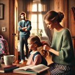 SULEVSKIJ, lost in thought. She is holding a positive pregnancy test, her expression conflicted—part (3)